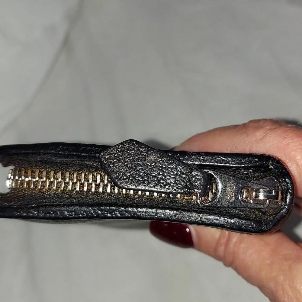 LOEWE Anagram Black Leather Long Zip Around Wallet - Picture 3 of 7